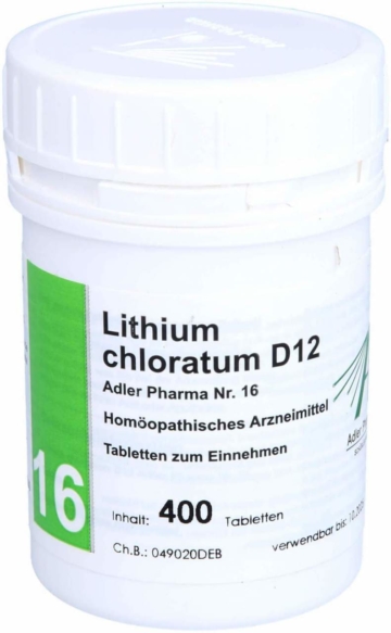 Biochemie Adler 16 Lithium Chloratum D 12 400 Tabletten