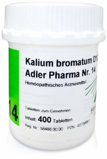 Biochemie Adler 14 Kalium Bromatum D12 Adl.Ph.Tabl 400 Tabletten
