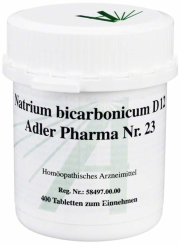 Biochemie Adler 23 Natrium Bicarbonicum D12 400 Tabletten