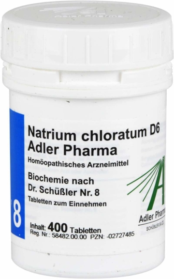Biochemie Adler 8 Natrium Chlor. D6 400 Tabletten