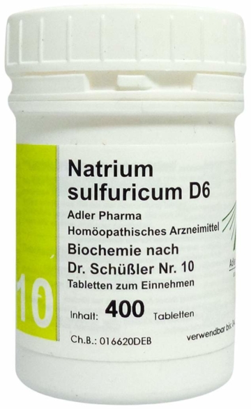 Biochemie Adler 10 Natrium Sulfuricum D6 400 Tabletten