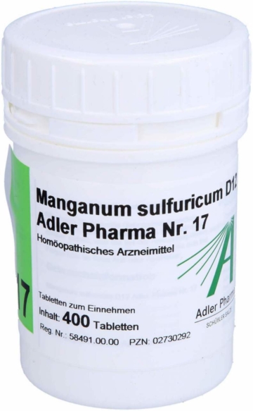 Biochemie Adler 17 Manganum Sulfuricum D 12 400 Tabletten