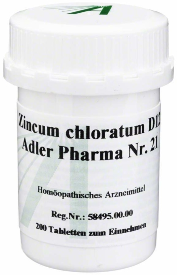 Zincum Chloratum D 12 Adler Pharma Nr. 21 200 Tabletten